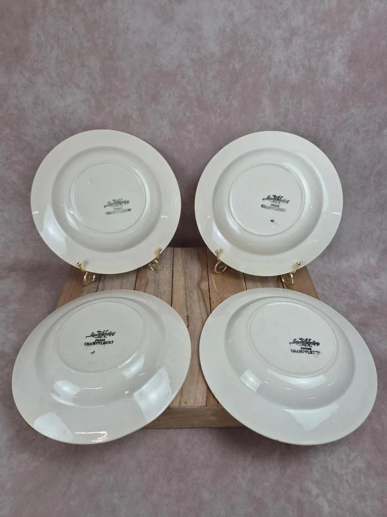 Lote de 4 platos hondos vintage Sarreguemines modelo Champfleury – photo 8